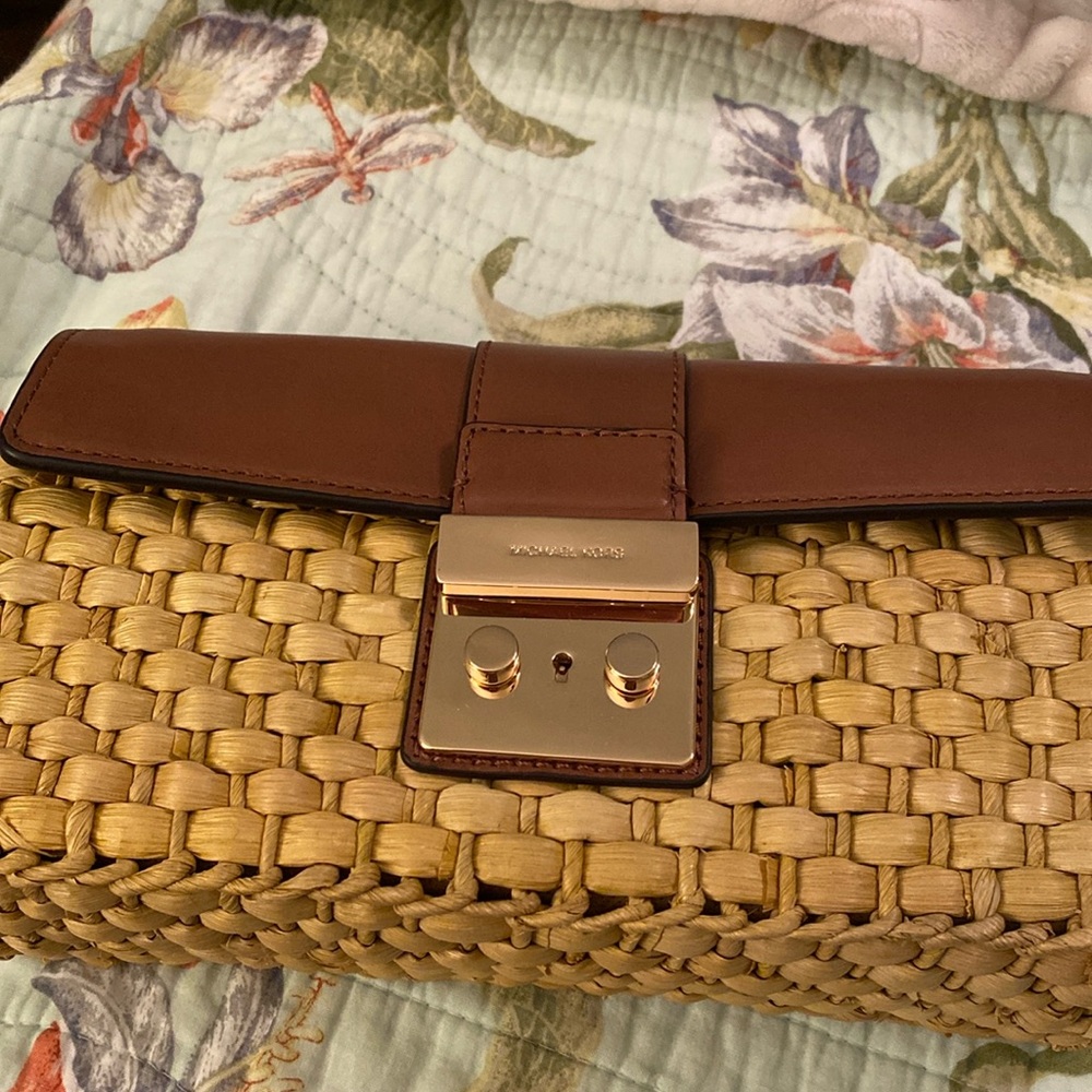 Michael Kors Straw Gabriella bag